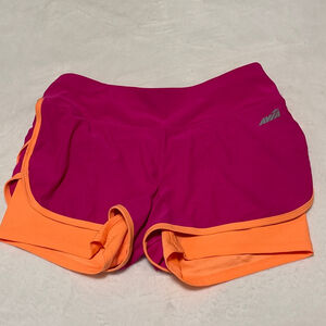 Women's Avia Pink Orange Athletic Shorts S